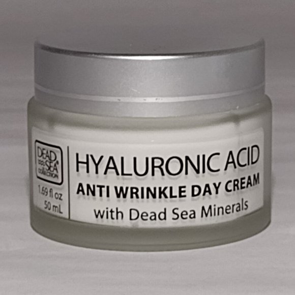 ANTI WRINKLE DAY CREAM HYALURONIC ACID 24 h DEAD SEA MINERALS 1.69 Fl Oz (50mL) - Picture 6 of 6